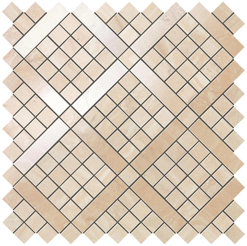 Мозаика Atlas Concorde Marvel Pro Travertino Alabastrino Diagonal Mosaic 30.5x30.5 9MVA