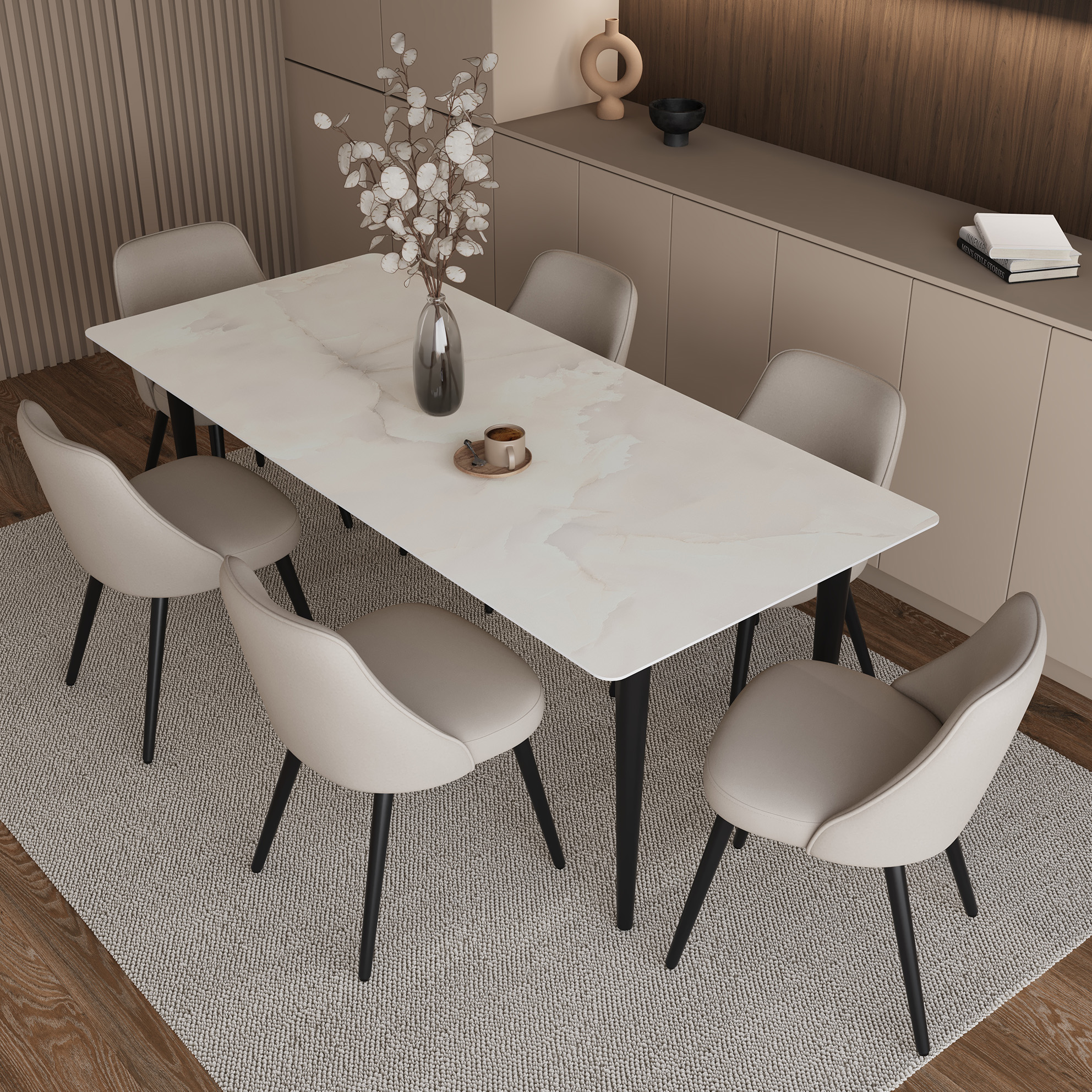 Керамогранит СтароСлэбс Travertine Beige Shape Tech Matt 120x280 бежевый