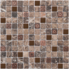 Мозаика NSmosaic K-716 коричневый 29.8x29.8