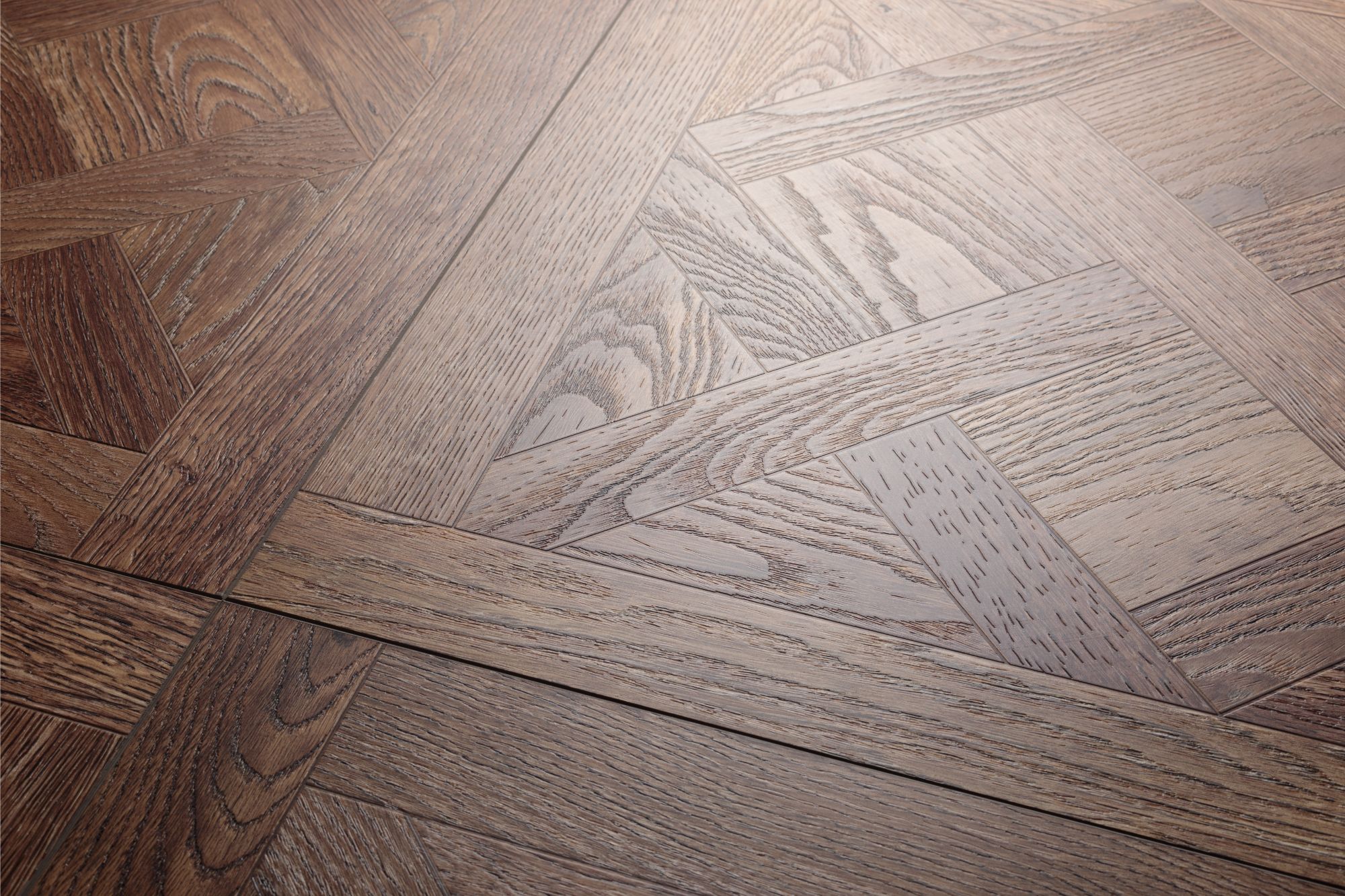Кварцвиниловая плитка Aqua Floor Versailles AF7005VS 600x600 Дуб Темный замковый кварц винил напольный