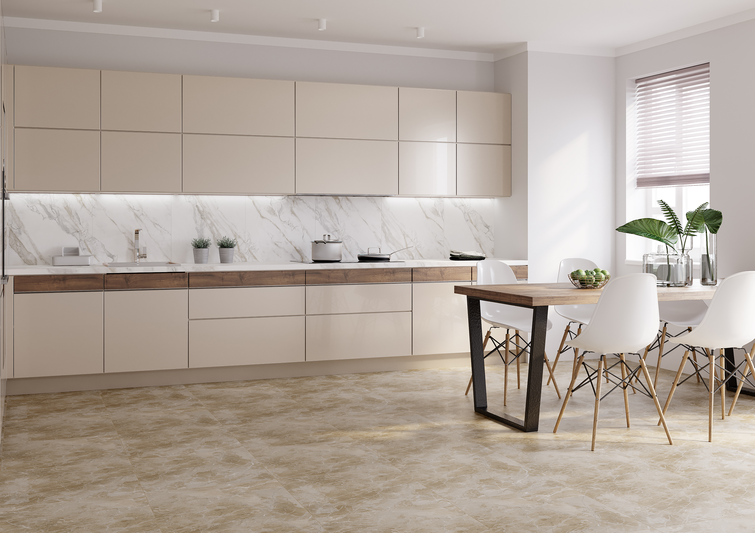 Керамогранит Grasaro Harmony Белый 60x60 G-3010/M/600x600x9