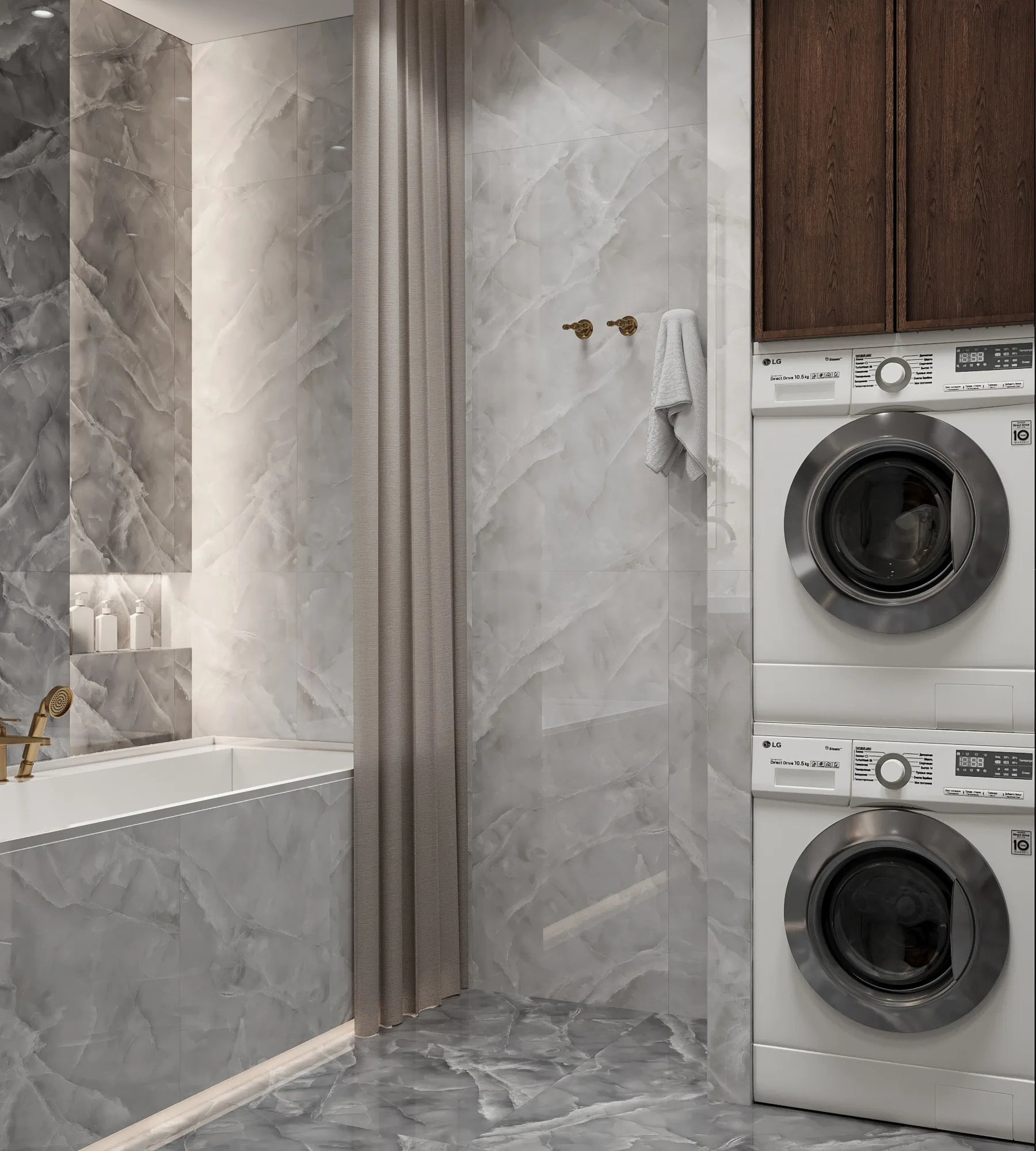 Керамогранит Аркадия Керамика FP1024-A Baikal Ivory Full Polished 60x120 бежевый