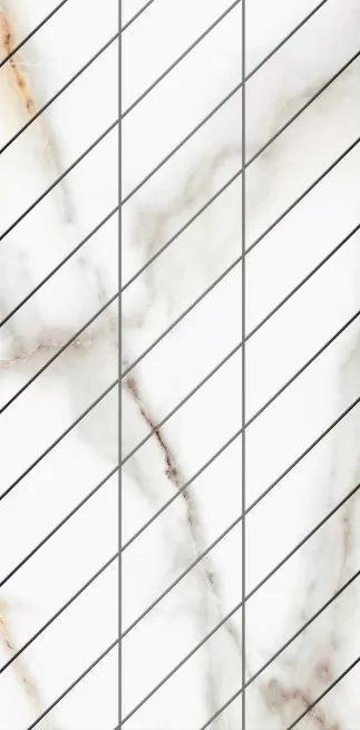 ФальшмозаикаEstima SM03 Ametis Supreme Ferrum Corner Right 29.8x59.8 белый непол.