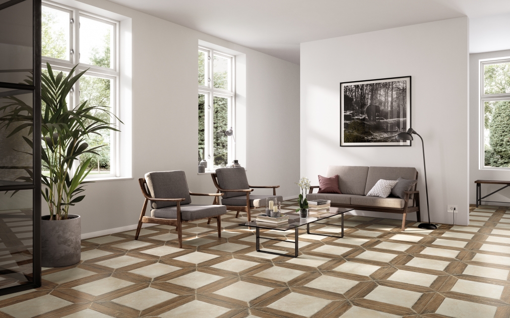 Декор ColiseumGres Garda Marrone Brick 45x45