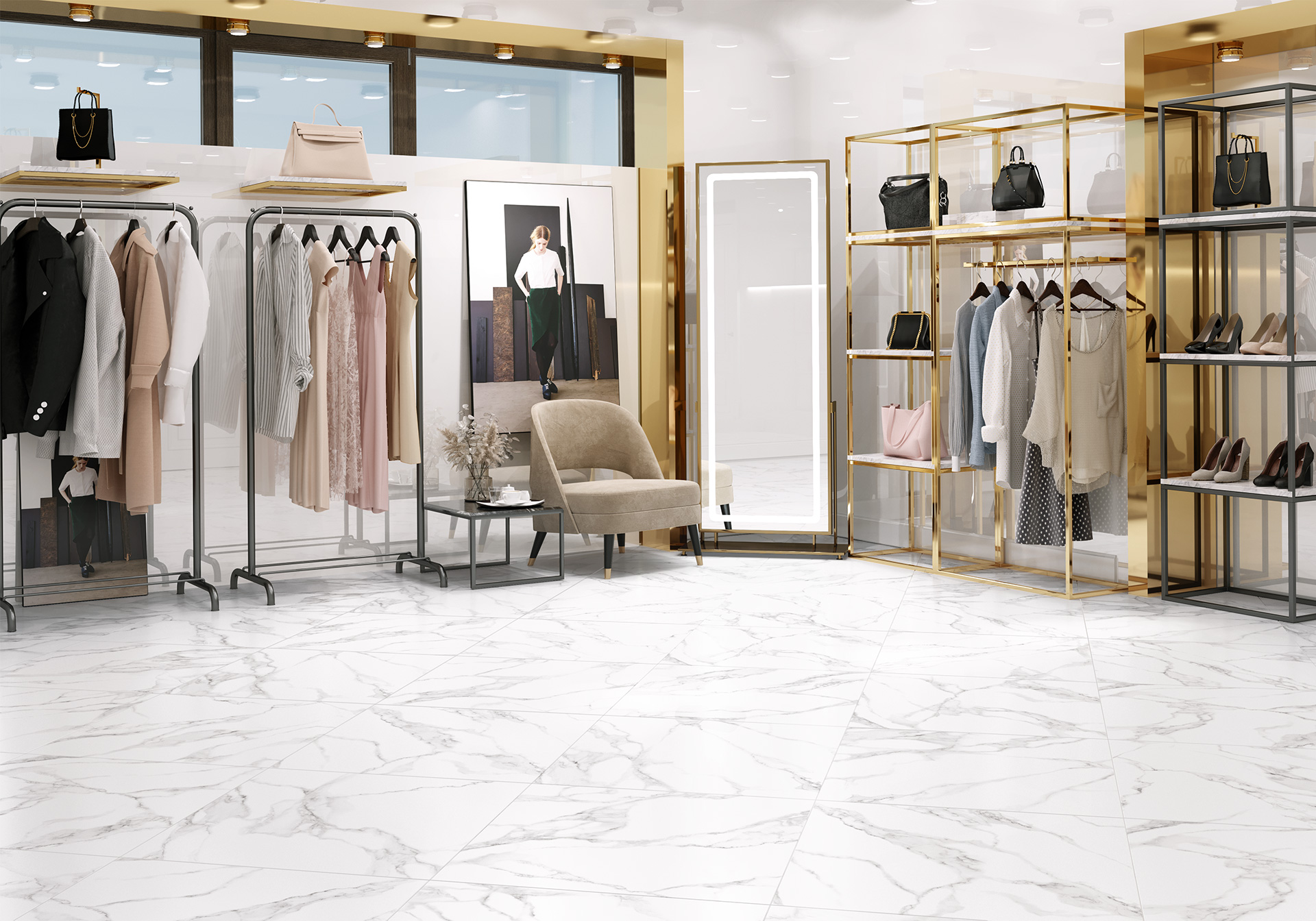 Керамогранит Alma Ceramica Имола GFA57IML07R белый 57x57