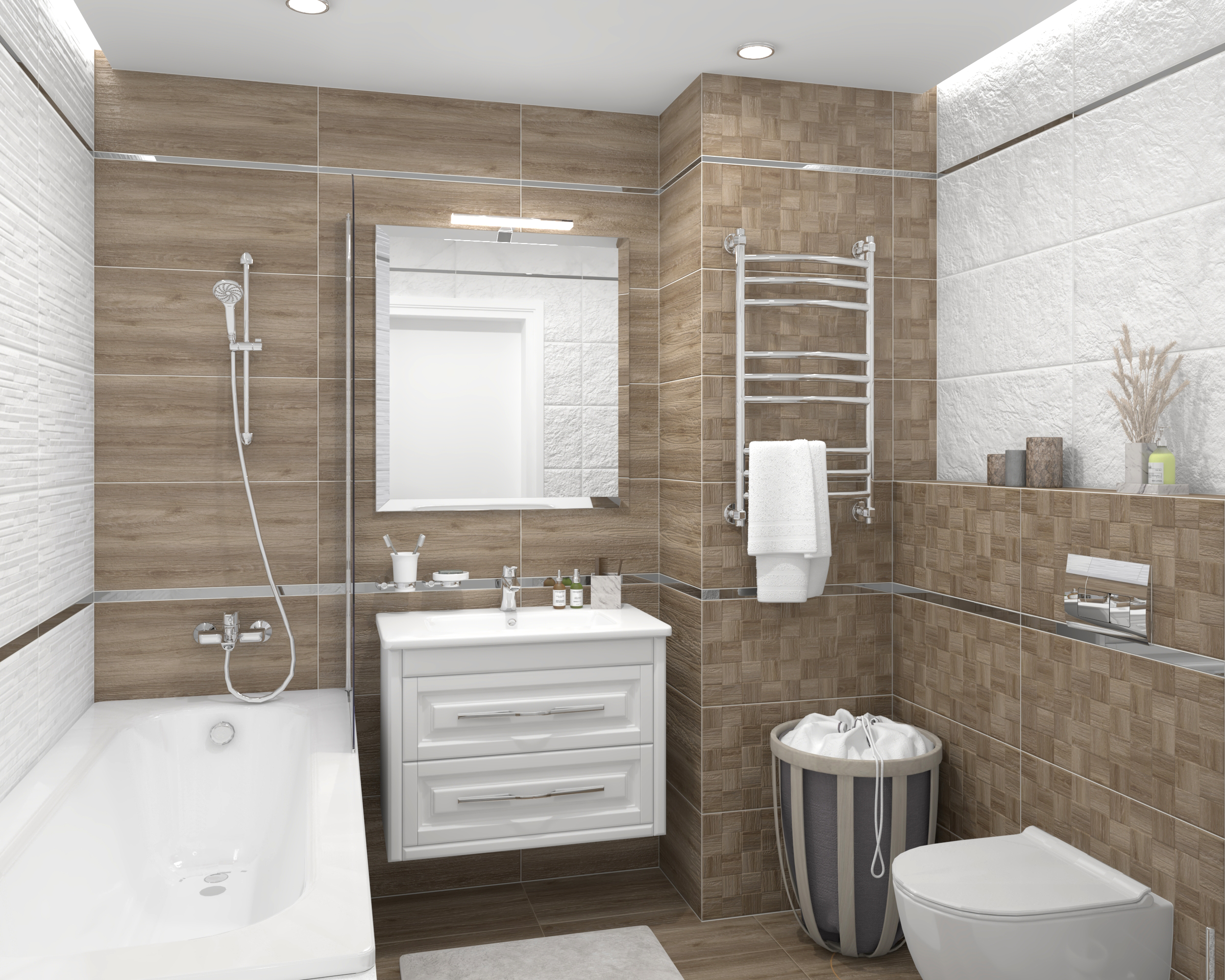 Декор Laparet Timber бежевый 30x60 матовый