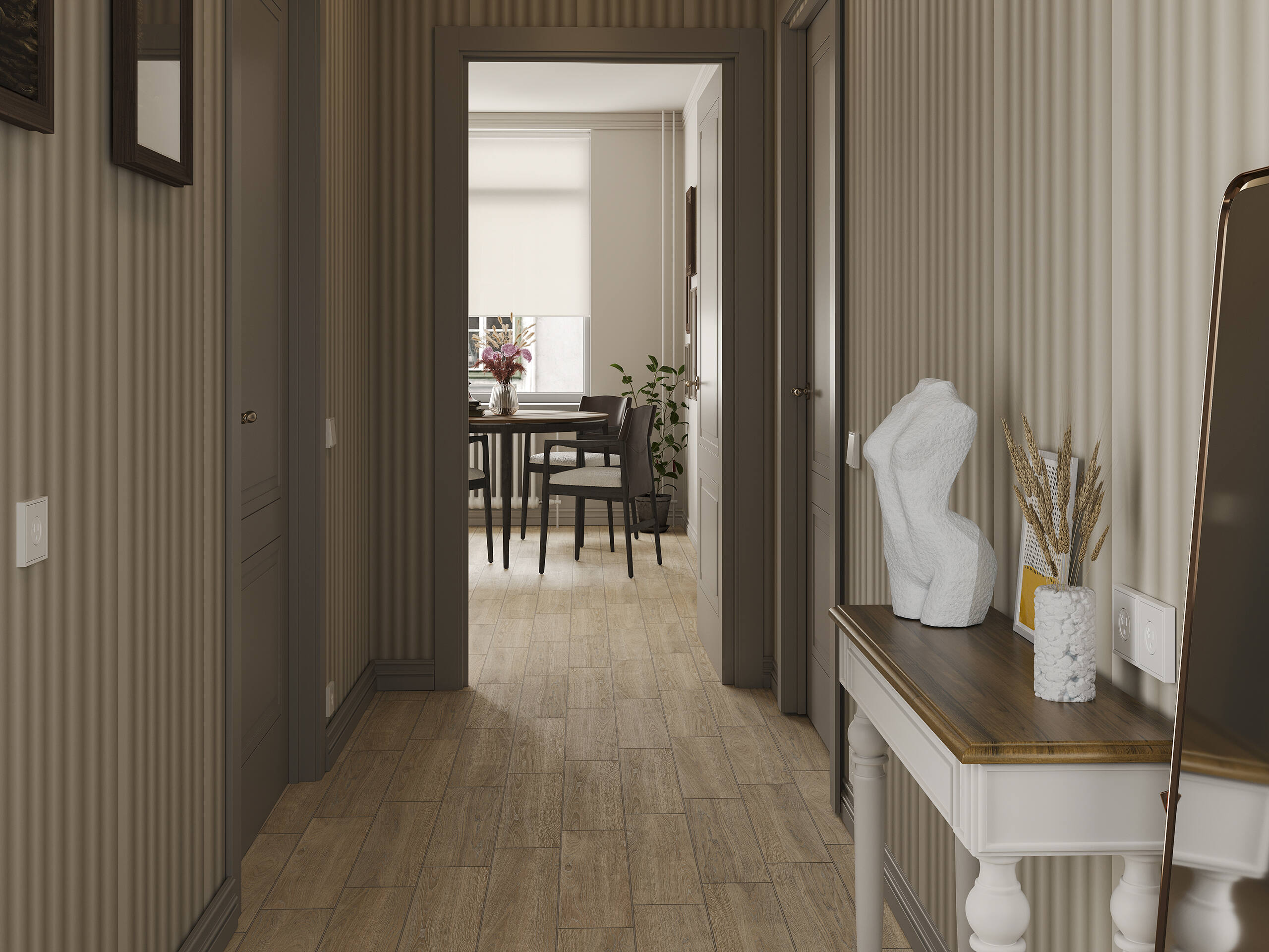 Плинтус Estima RF02 Riff Light Beige Skirting/RF02_NR/7x60x8 бежевый 7x60