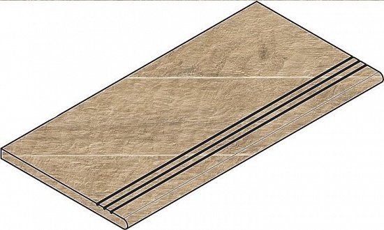 Ступень закругленная угловая левая Italon NL-Wood Х2 Olive 30x60