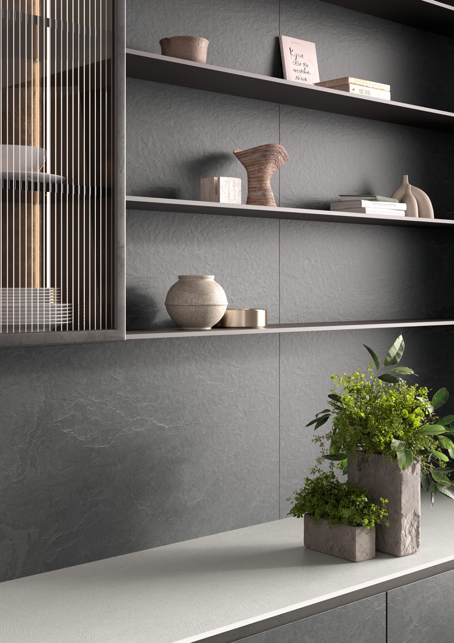 Керамогранит Laminam Слэйт Аляска 12 LAMF012612_IT белый 162x324