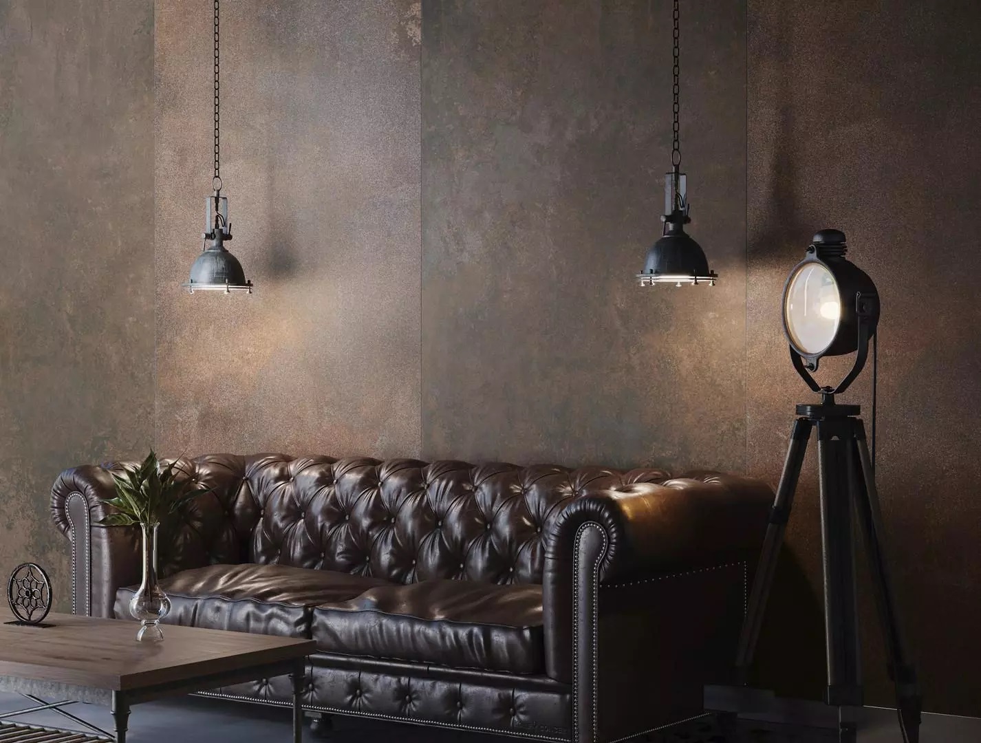 Керамогранит Kerama Marazzi SG015220R Кортен коричневый обрезной 119.5x119.5