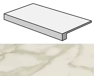Ступень Marvel Royal Calacatta Scalino Lapp. AFCH 33x60