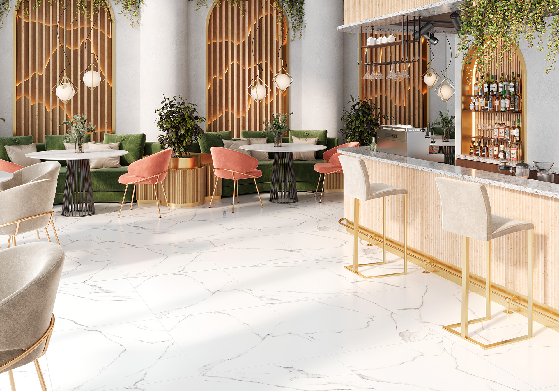 Керамогранит Alma Ceramica Мираж GFA57MRG00R белый 57x57