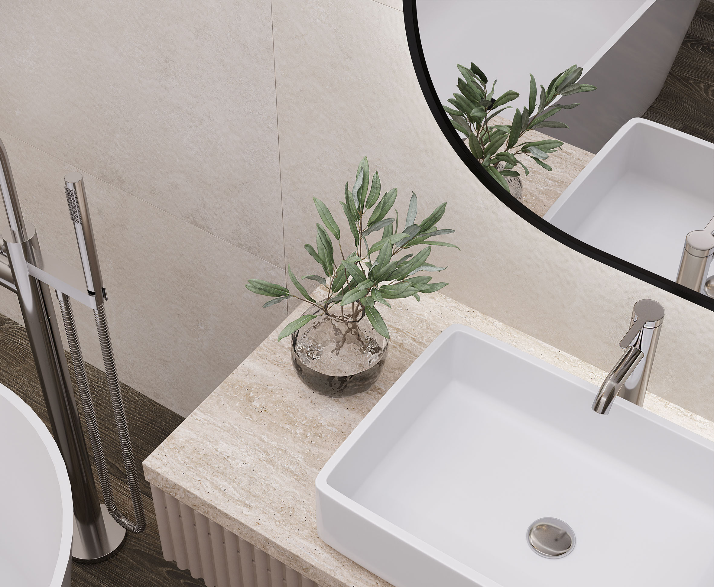 Керамогранит Laparet Charon Cream 60x60 матовый