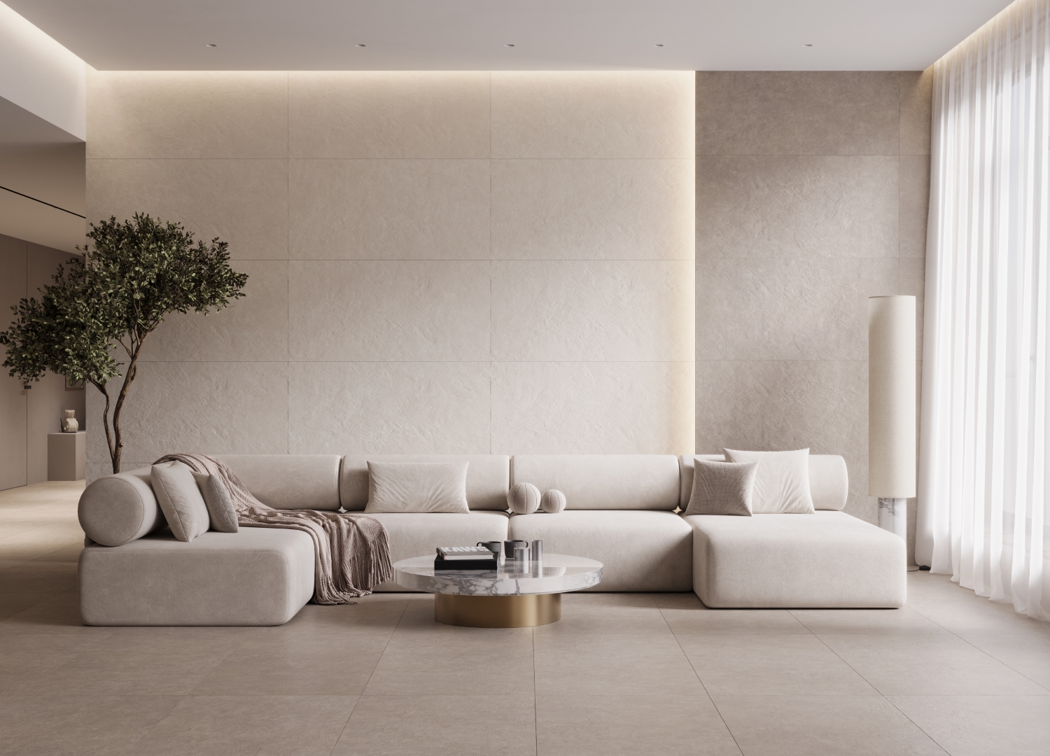 Керамогранит Керранова Naedine Сappuccino K-2153/SR/600x1200x10 коричневый