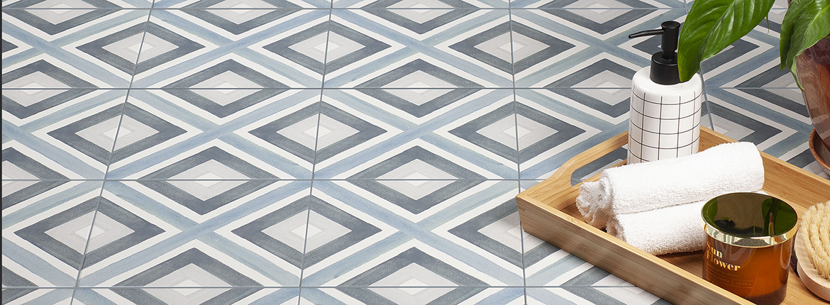 Керамогранит Смайл Тайл Artisan Blue 19.8x19.8 голубой