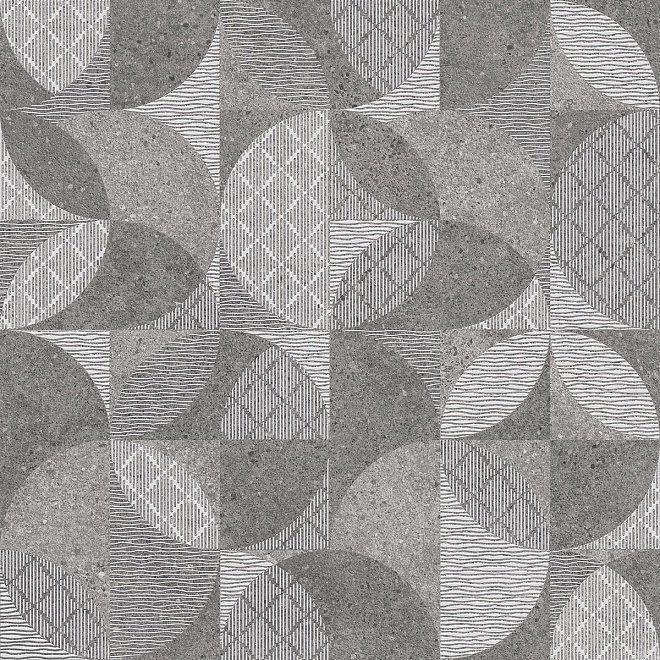 Керамогранит Kerama Marazzi Фондамента серый декорированный обрезной 60x60 DL601020R