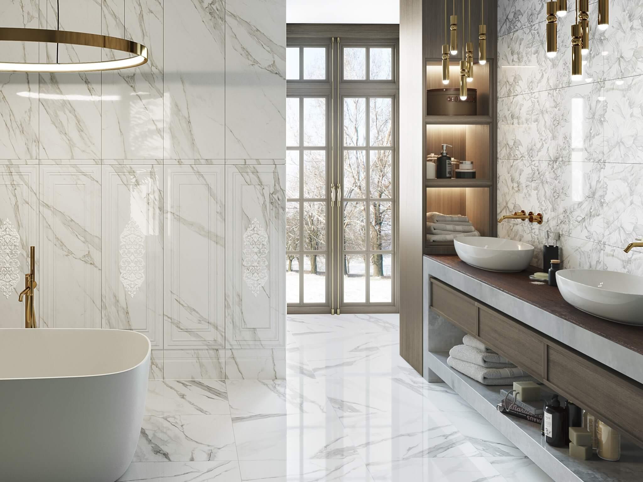 Плинтус Kerama Marazzi FME002R Прадо белый обрезной 20x40