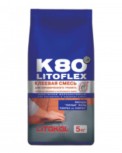 Клей для плитки, керамогранита и камня Литокол LITOFLEX K80 5кг С2 E