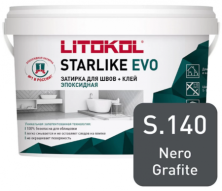 Затирка эпоксидная + клей Литокол STARLIKE EVO 1кг S.140 NERO GRAFITE