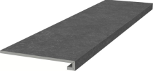 Ступень Kerama Marazzi KM6012G0141RGCF фронтальная клееная Касабланка HP антрацит матовый обрезной 33x119.5
