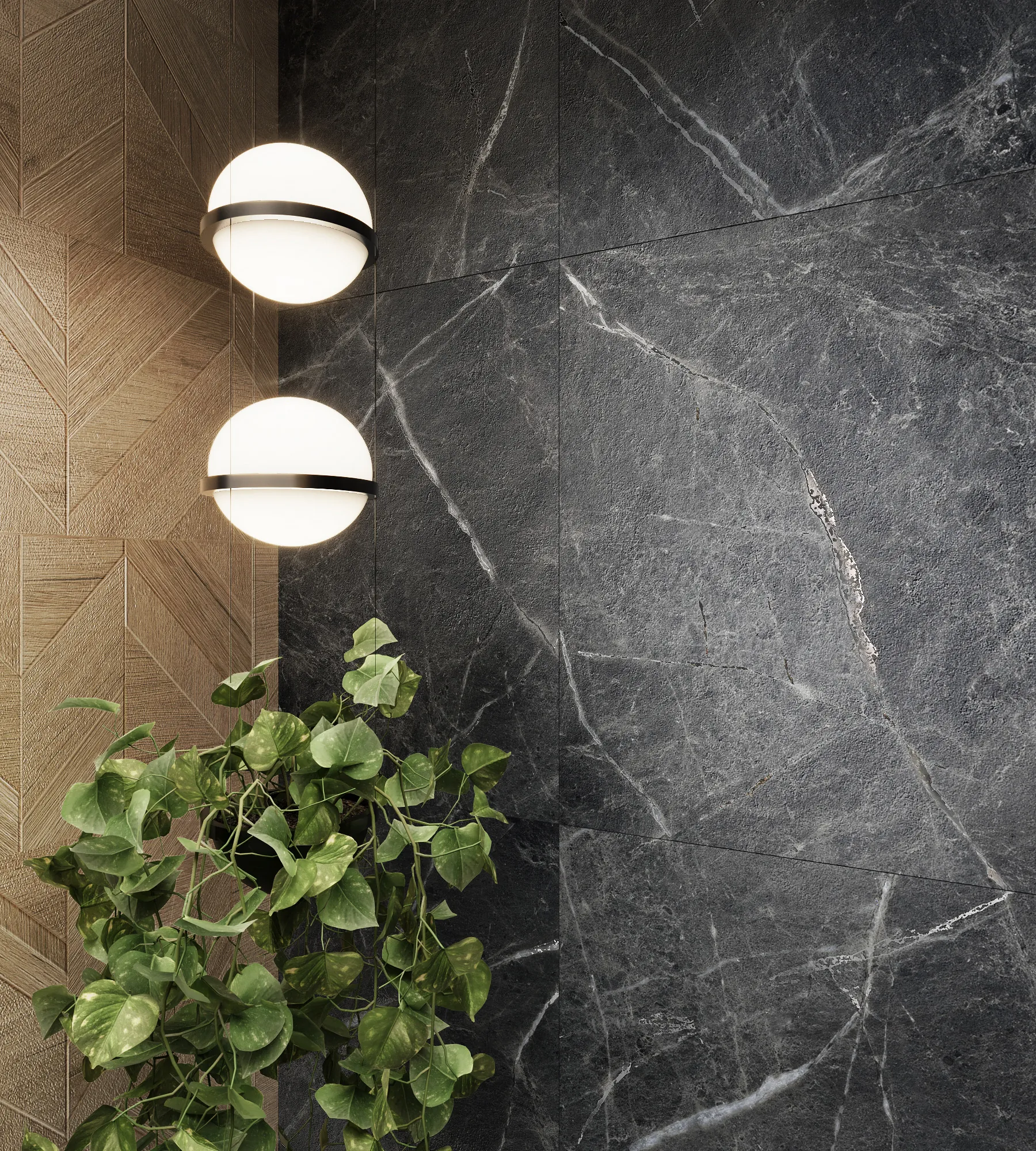 Керамогранит Аркадия Керамика CR6004-A Cassero Nero Carving 60x60 черный