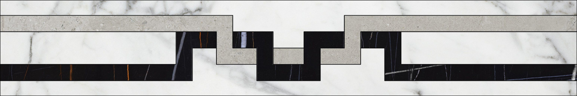 Бордюр Marble Trend Carrara 10x60 K-1000/MR/f01-cut/100x600x10