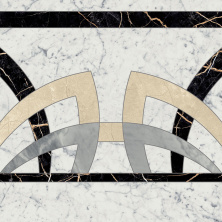Декор Italon Charme Extra Carrara Rosone Fascia 59x59