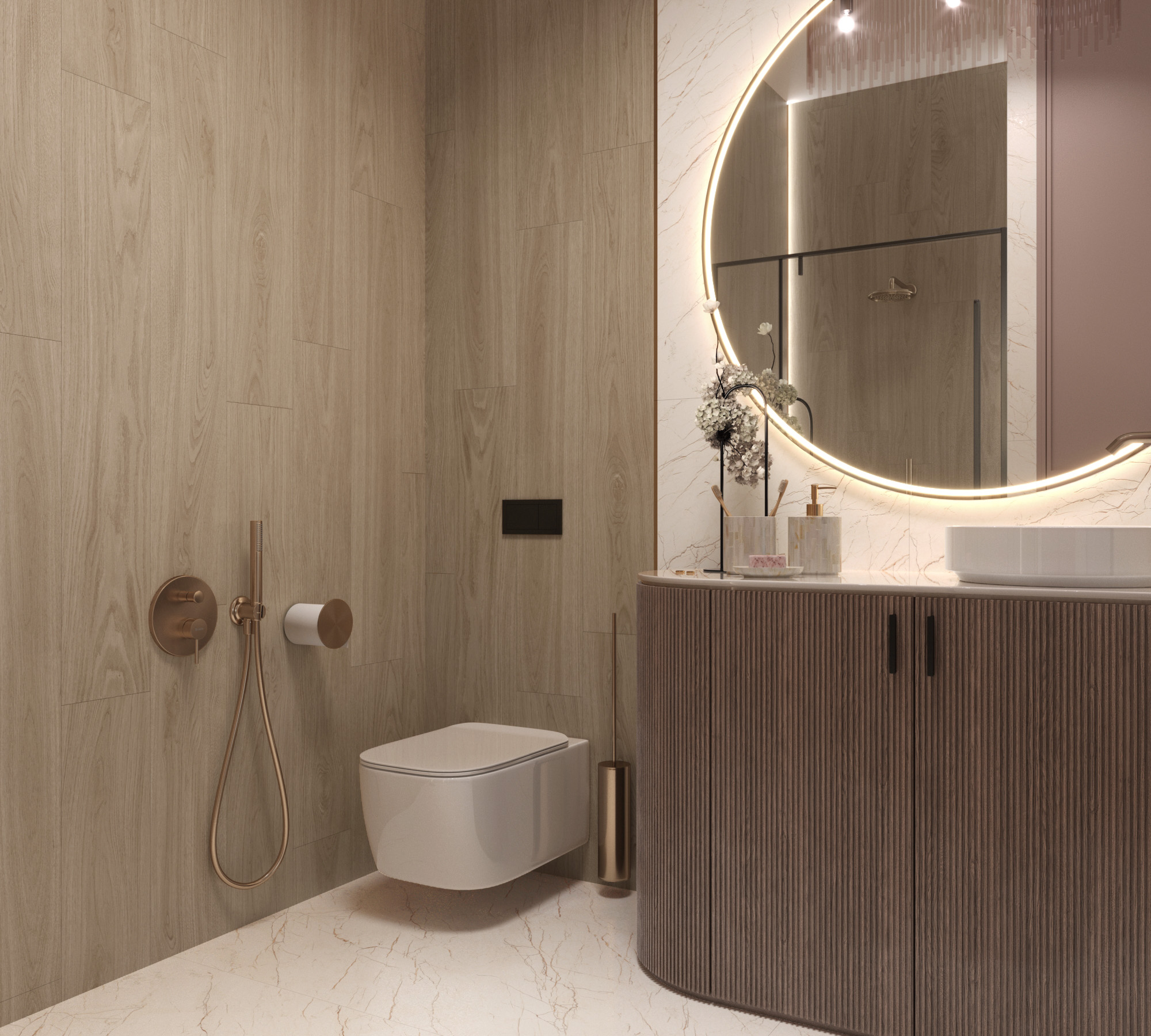 Керамогранит Креанза CW-RT06-B Cedar Wood Pine Rustic Wood 20x120 бежевый