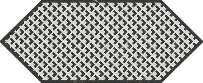 Декор Kerama Marazzi Келуш 3 черно-белый 14x34 HGD\A482\35006