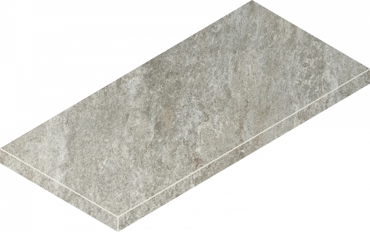 Ступень Италон Магма Сильвер Грип угловая левая 620070002972 серый 33x60