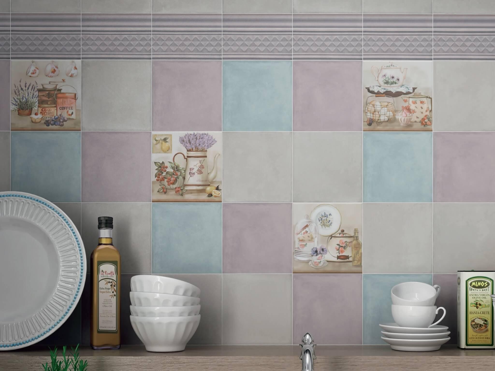 Керамическая плитка Kerama Marazzi 17027 Пикарди сиреневый 15x15