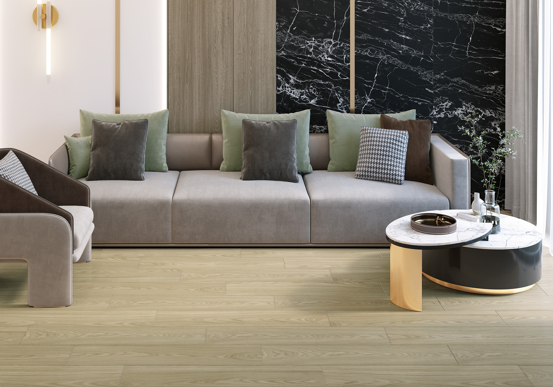 Керамогранит Alma Ceramica Андора GFA92ADR44R коричневый 20x90