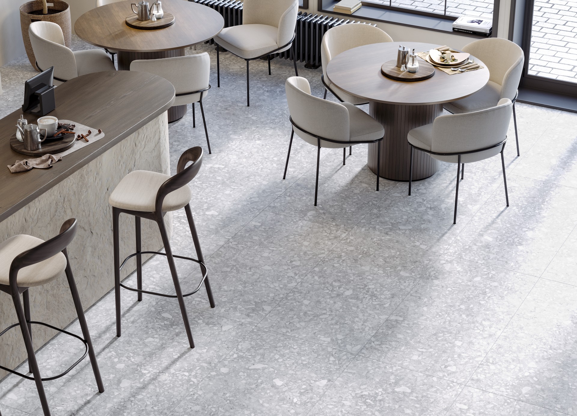 Керамогранит Керранова Molekula White K-2110/MR/600x600x9 белый