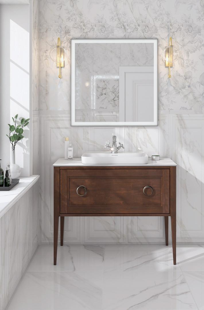 Плинтус Kerama Marazzi FME002R Прадо белый обрезной 20x40