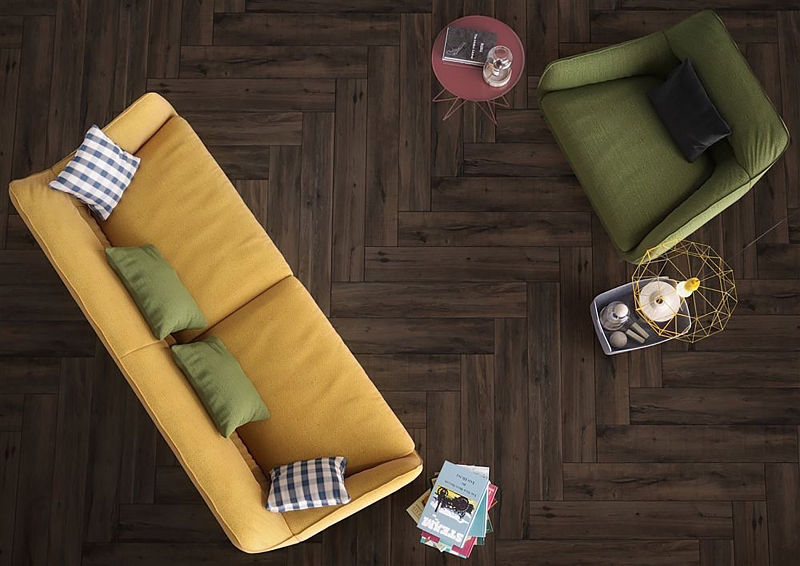 Керамогранит Vitra Aspenwood Венге R10A 20x120 матовый