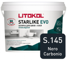 Затирка эпоксидная + клей Литокол STARLIKE EVO 2.5кг S.145 NERO CARBONIO