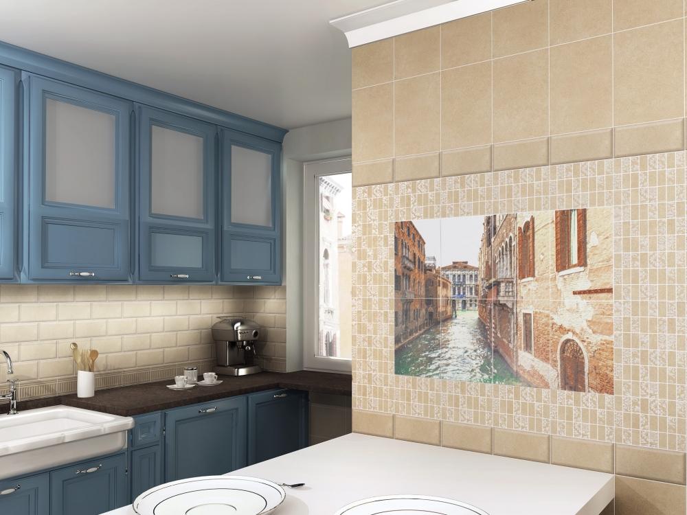 Декор Kerama Marazzi MM8262 Золотой пляж светлый беж мозаичный 20x30