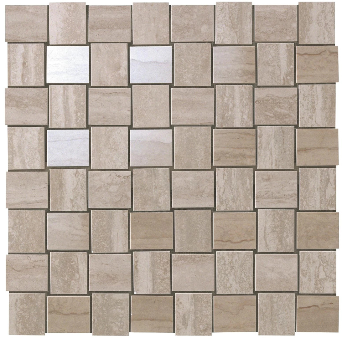 Мозаика Atlas Concorde Marvel Pro Travertino Silver Net Mosaic 30.5x30.5 9MVM