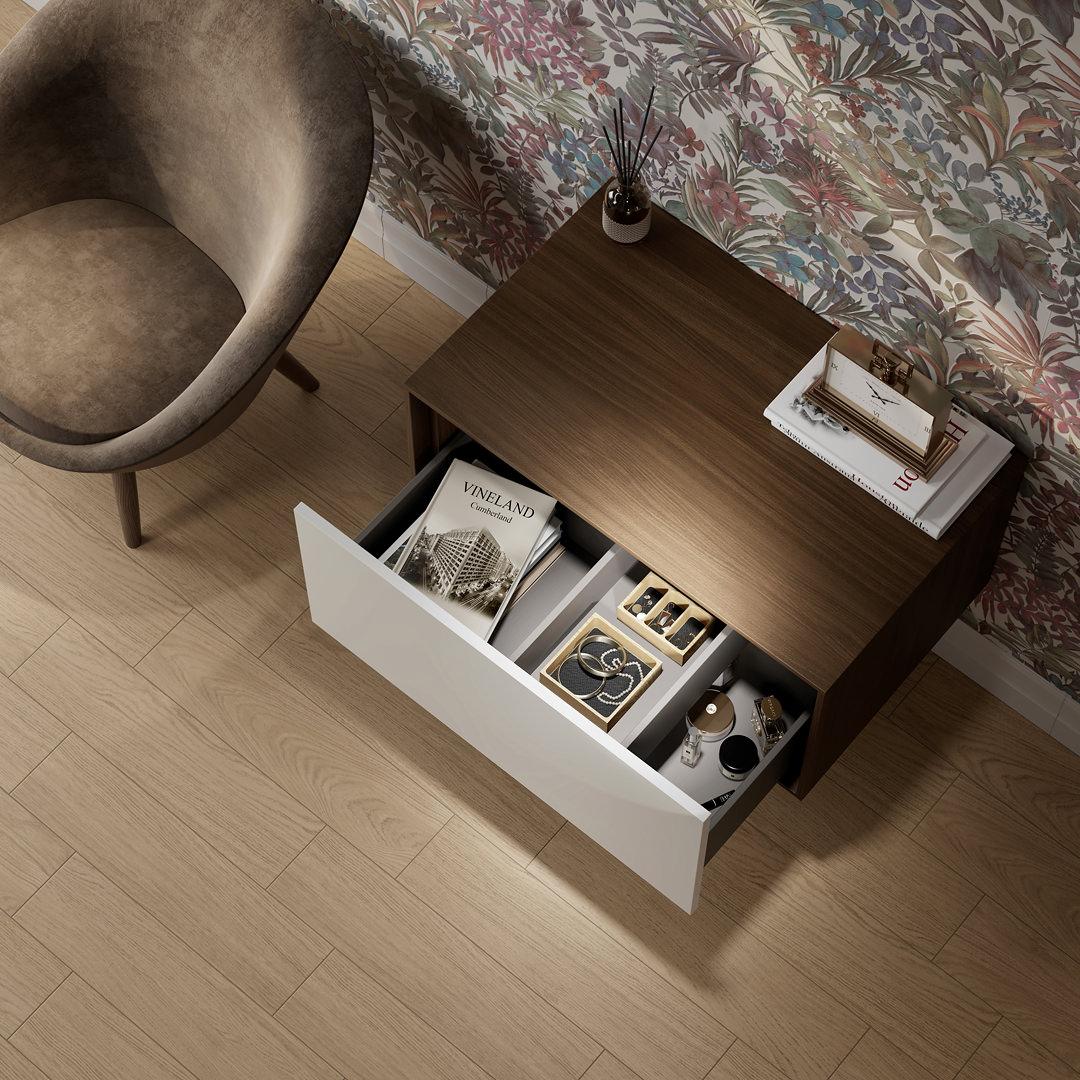 Керамогранит SG320700R Дистинто коричневый обрезной 15х60