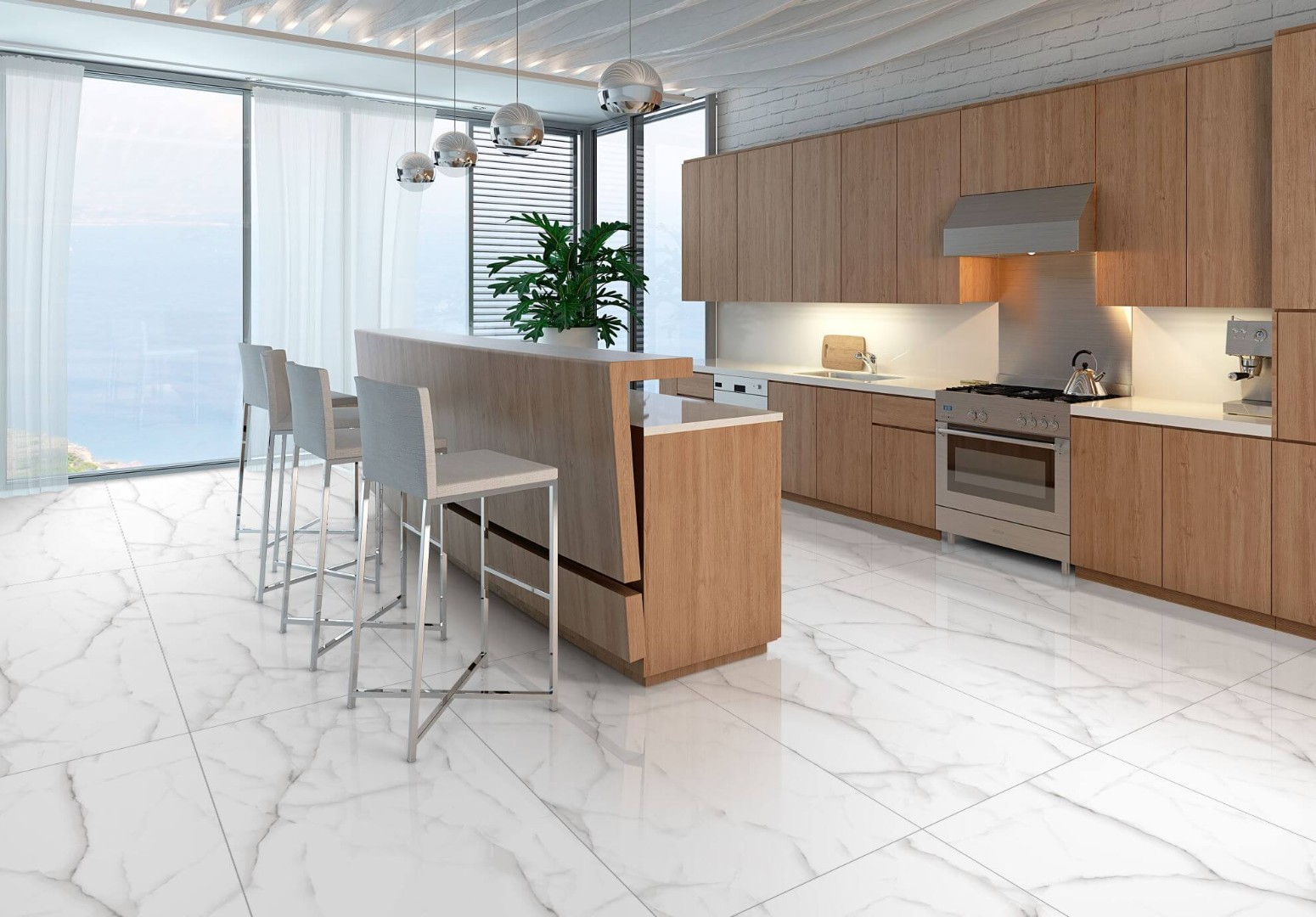 Керамогранит NSceramic NSC8035 серый матовый 80x80