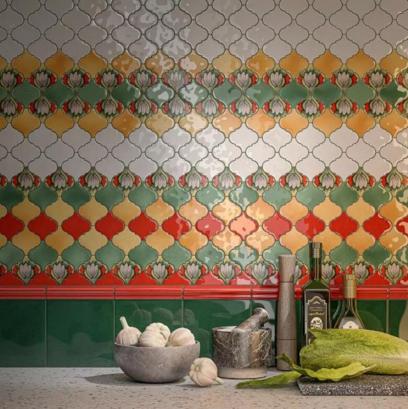 Декор Kerama Marazzi VT\A584\65000 Арабески Тоскана 8 глянцевый 6.5x6.5