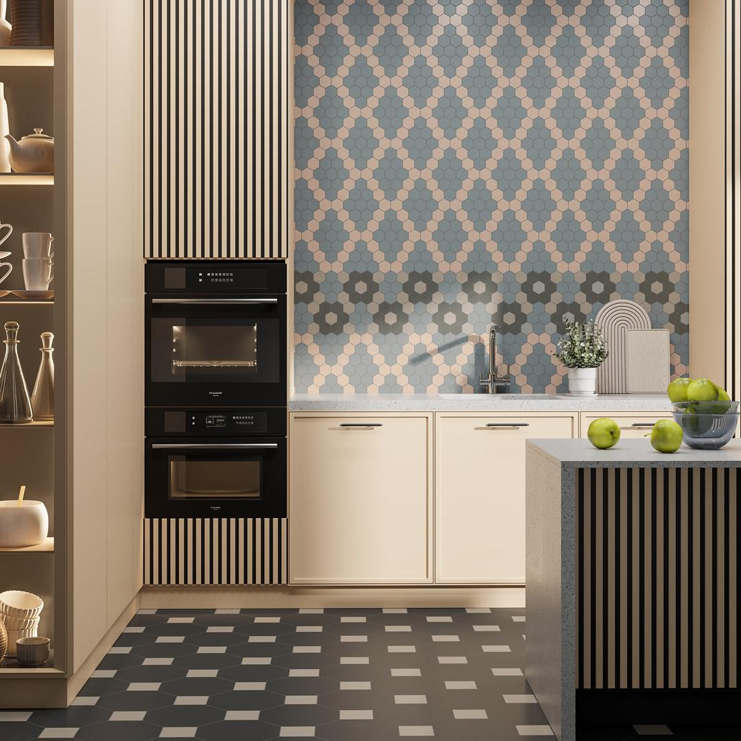 Керамогранит Kerama Marazzi Агуста белый натуральный из 36 частей 30.1x30.1 21058