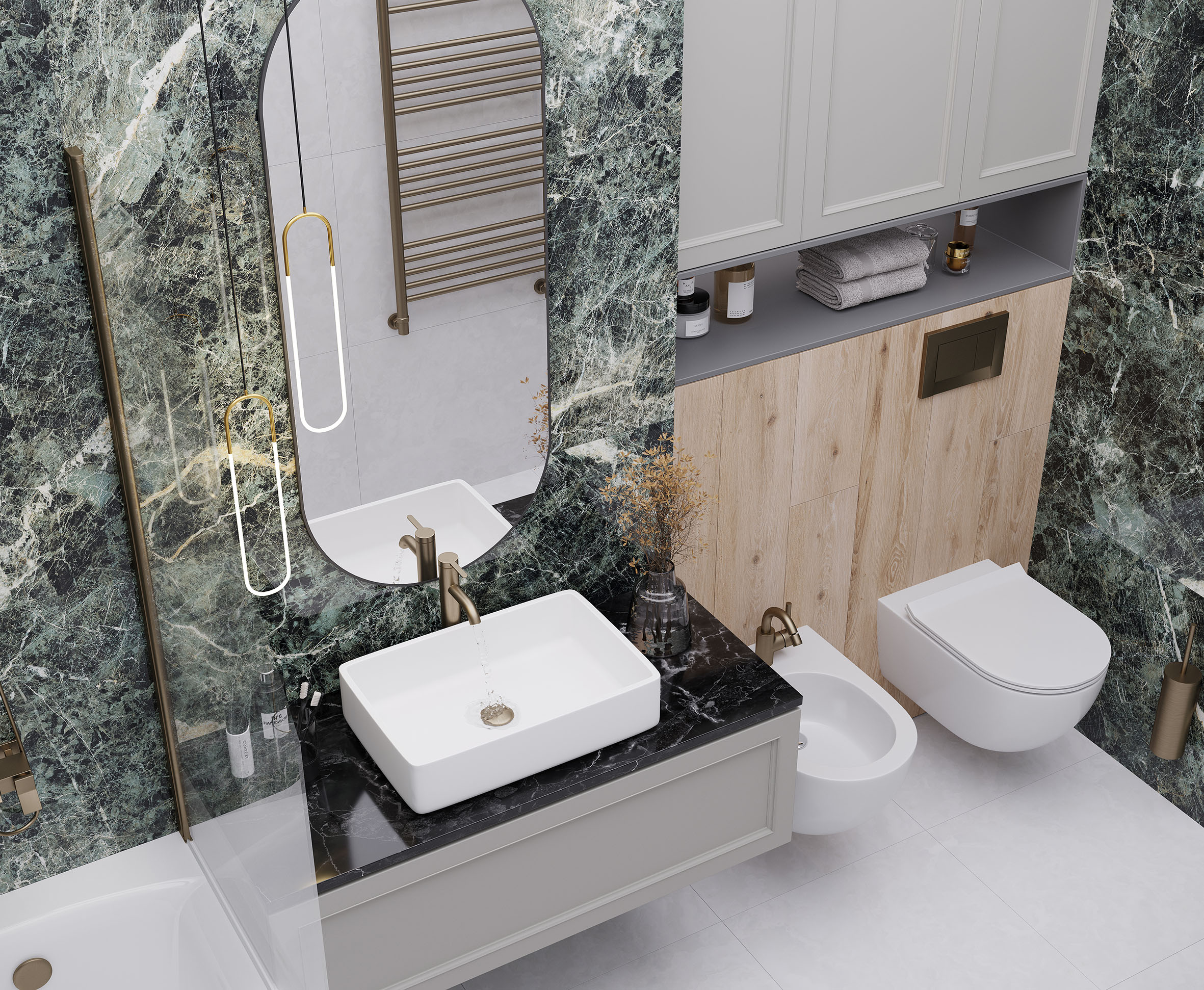 Керамогранит Laparet Nembus Green 60x120 полированный