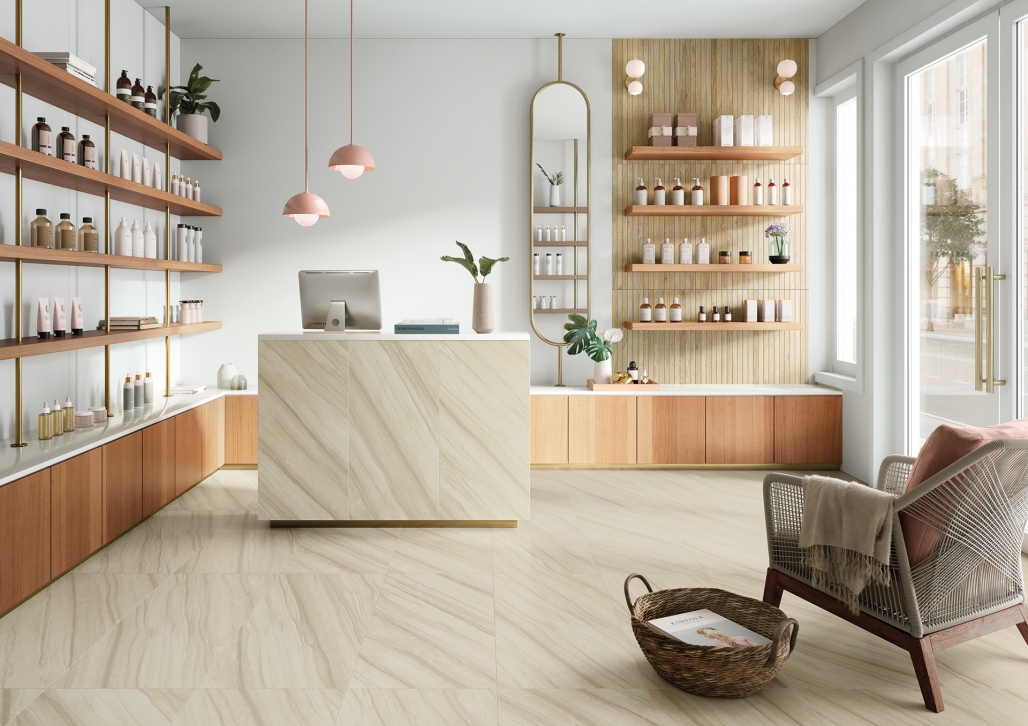 Керамогранит ColiseumGres Trevi White 45x90