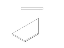 Бортик закругленный правый Italon Contempora Х2 Carbon 30x60