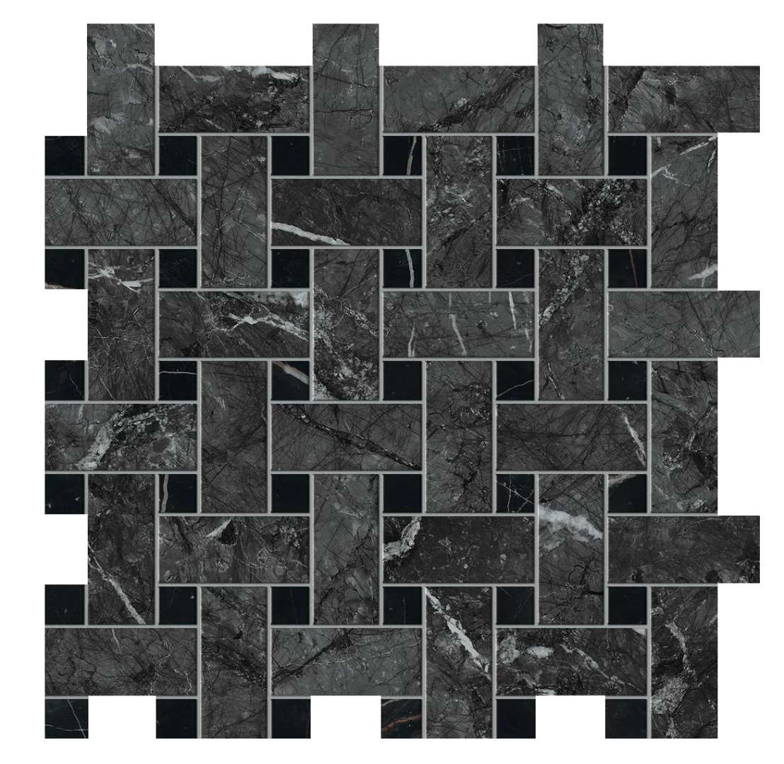 Мозаика Atlas Concorde Marvel Dream Grigio Intenso Basket Weave 30.5x30.5 AOVK