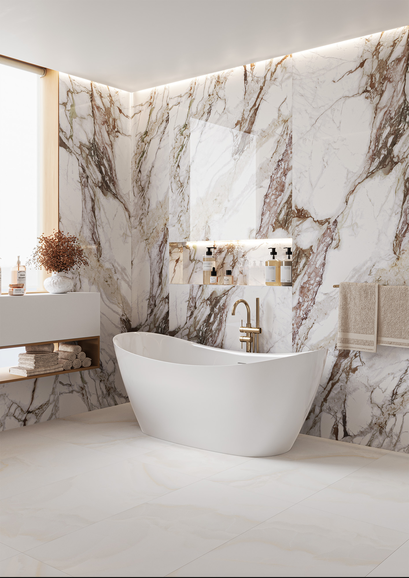 Керамогранит СтароСлэбс Marquina Night High Glossy 120x278 черный