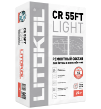 Тиксотропный ремонтный состав светлого цвета для бетона LITOKOL CR55FT Light 25кг
