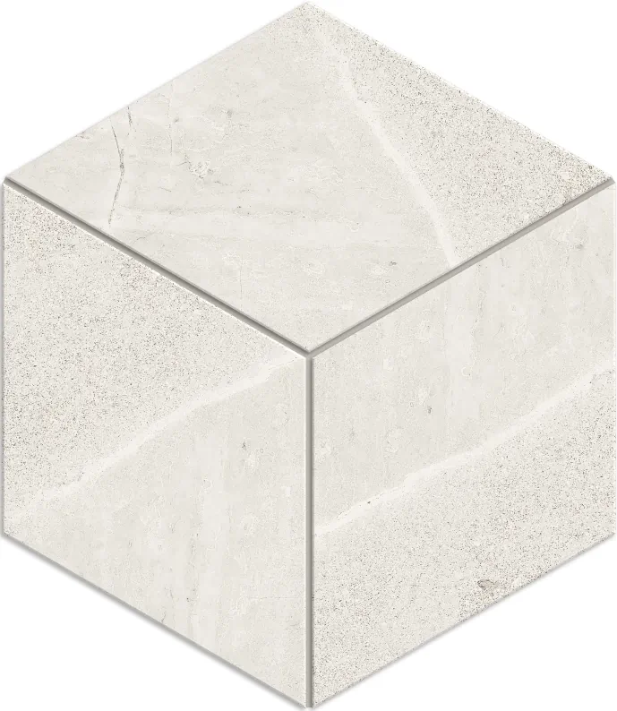 Мозаика Estima MA00 Ametis Marmulla Cube Ivory 25x29 белый полир.