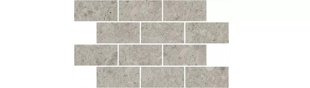 Вставка Керама Марацци Venezia Чеппо ди Гре мозаичный бежевый светлый матовый обрезной 34,5х20